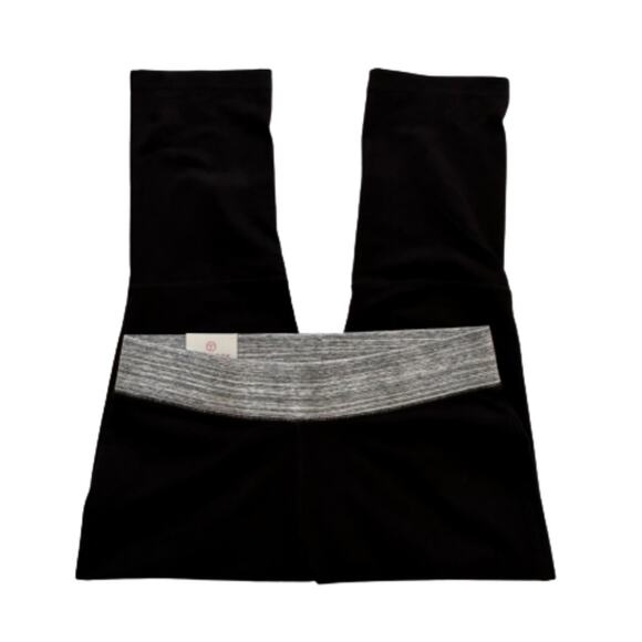 Talbots Leggings Pants Black Gray Classic Active Leisure Yoga Crop Pants Small - Picture 5 of 12